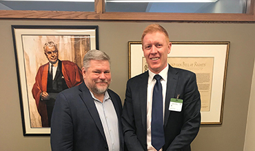 MP Randy Hoback w Peter Maddox sm