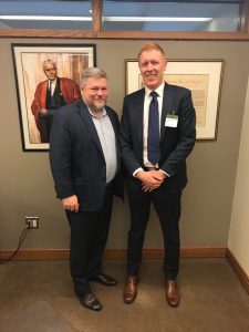 MP Randy Hoback w Peter Maddox Dec 2018 MP Randy Hoback w Peter Maddox Dec 2018