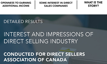 Interest and Impressions of the Direct Selling Industry Research Paper
