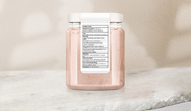 Picture of a jar with a product label.